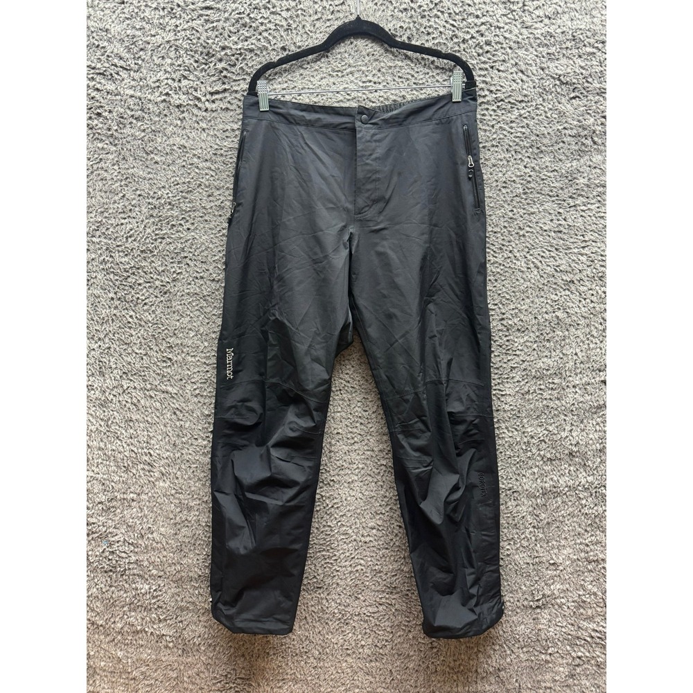 Marmot Gore-Tex Paclite Minimalist Water-Repellent Ski Pants Black Mens Size XL